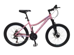 bicicleta montañera aro 24 cross rosado